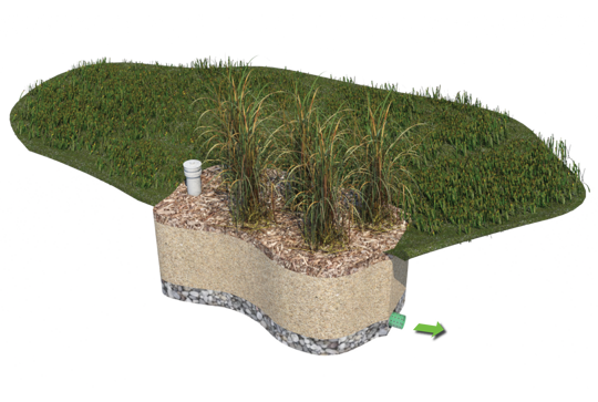 Filterra Bioscape stormwater bioretention system.