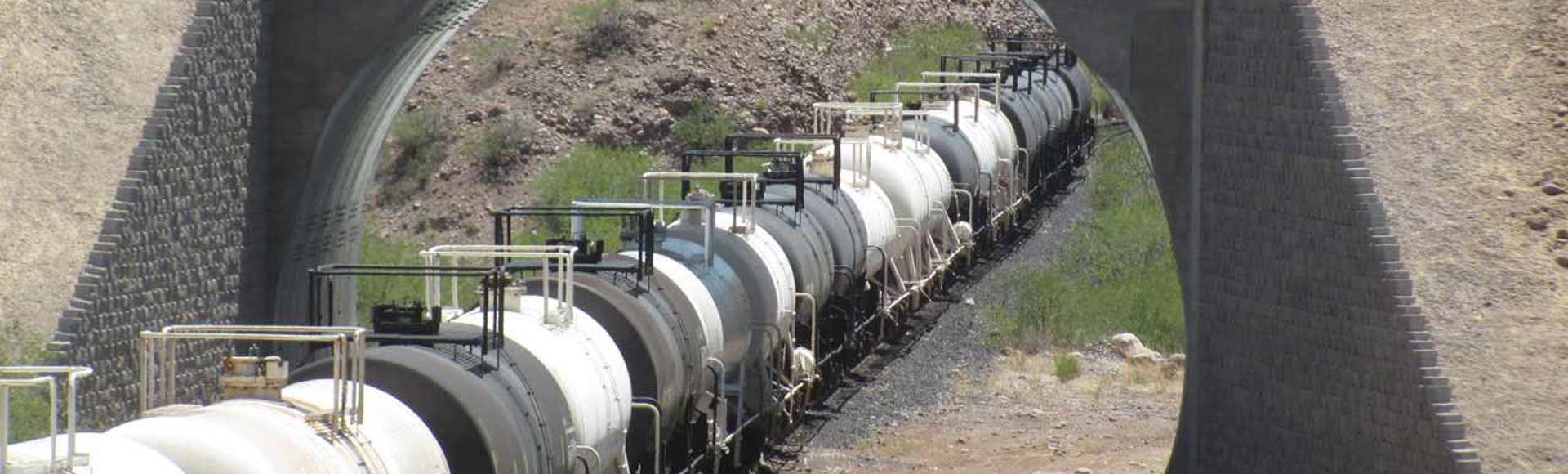 A bridge over a rail line made from Contech SUPER-PLATE.