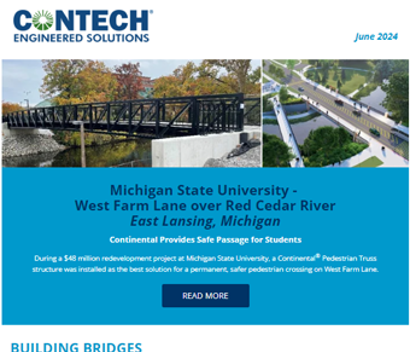 Screenshot of the Contech Site Solutions Newsletter June 2024.