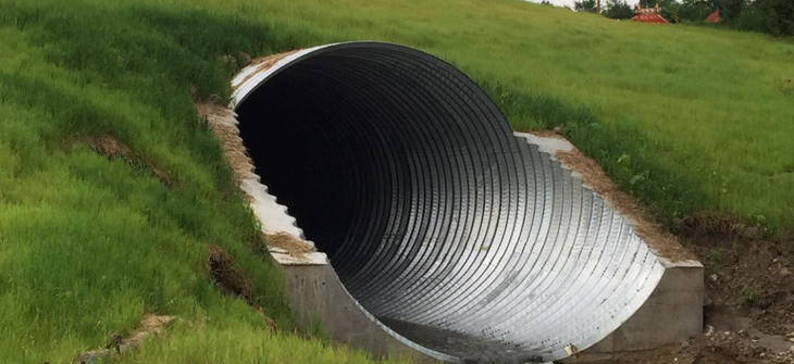 image of corrugated Steel culvert