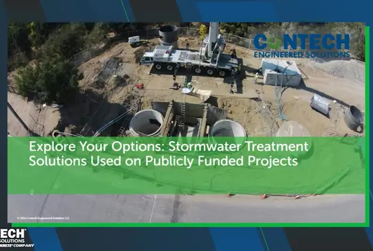 Screenshot of Explore Your Options: Stormwater Treatment Solutions Used On Publicly Funded Projects