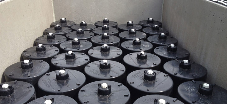 Interior view of a Stormwater Management StormFilter.