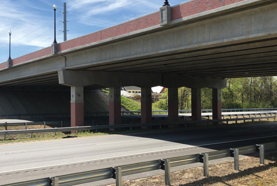 A prestressed concrete I-beam. 