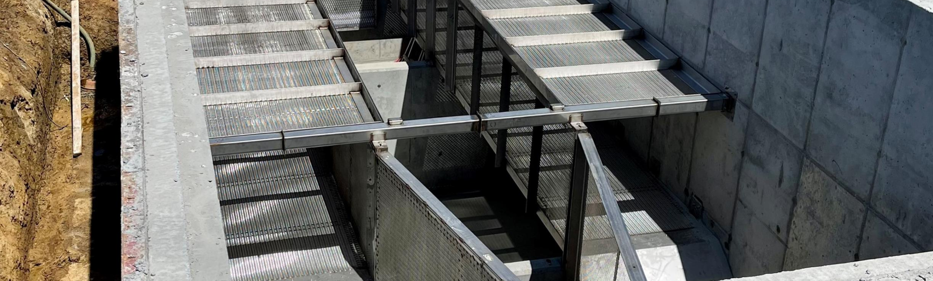 The installation of a Debris Separating Baffle Box (DSBB) stormwater filtration system.