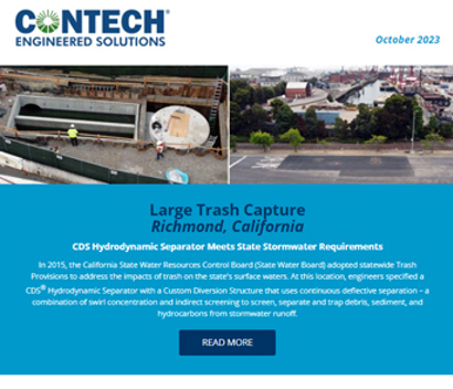 Screenshot of the Contech Site Solutions Newsletter October 2023.