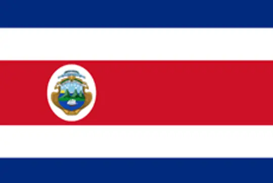 The flag of Costa Rica.