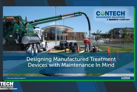Screenshot  of Designing Manufactured Treatment Devices with Maintenance In Mind Webinar