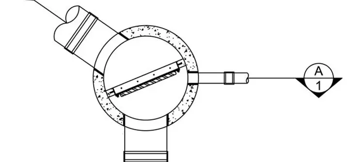 An illustration of a stormwater diversion structure.