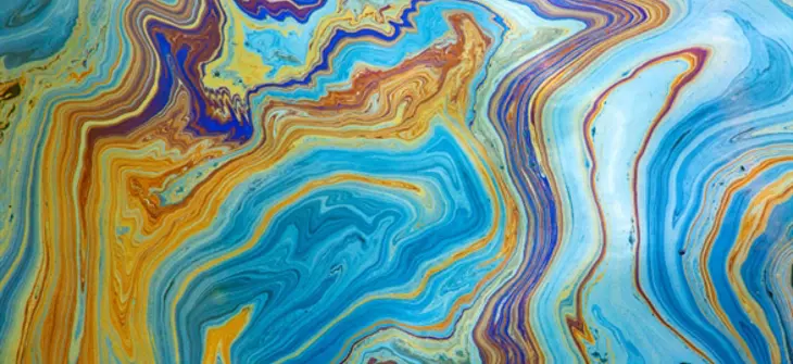 An oil slick.