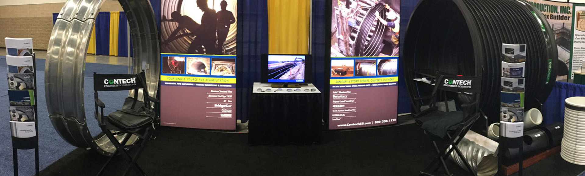 A Contech Engineered Solution trade show booth.