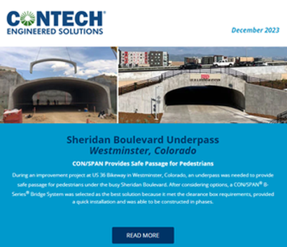 Screenshot of the Contech Site Solutions Newsletter December 2023.