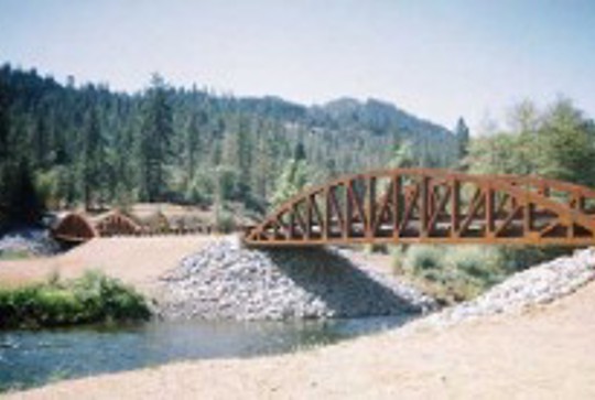 Steadfast vehicular truss bridge.