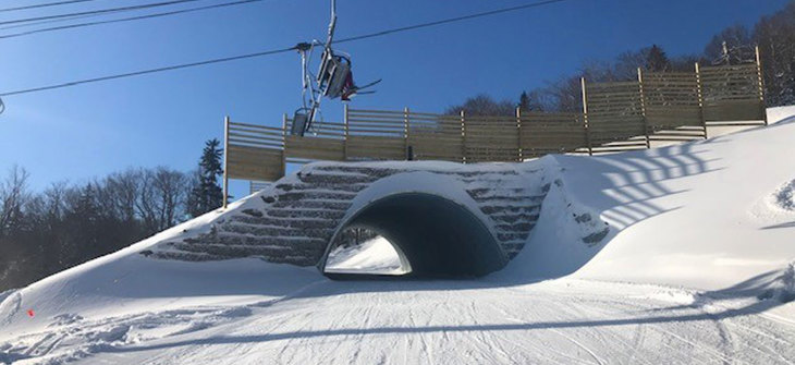 image of ski slope culvert